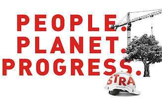 Sujet der neuen Konzernstrategie: People. Planet. Progress.