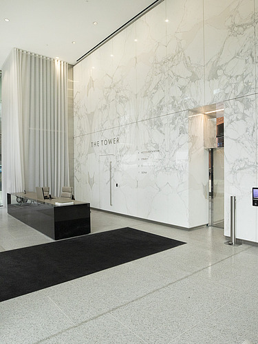 Main reception area in the STRABAG office in London