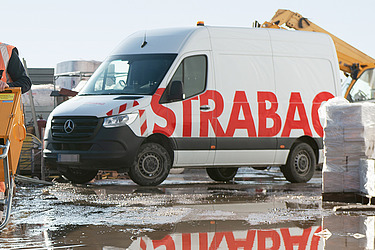 Photo of a STRABAG car